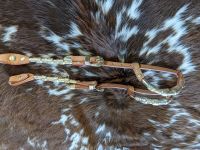 Silver Ferrule Double Ear Show Headstall